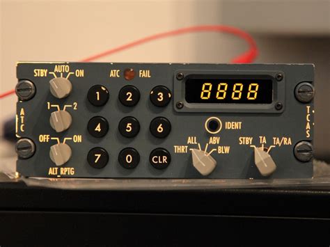 Transponder Panel Altered Simon A320