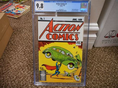 Comicsvalue Action Comics 1 Cgc 9 8 DC 1988 Reprint Of June 1938