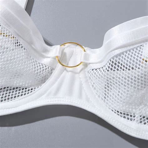 Solid Color Mesh Lace Erotic Lingerie Sexy Women Body Shaping Sexy Underwear Simple High Elastic