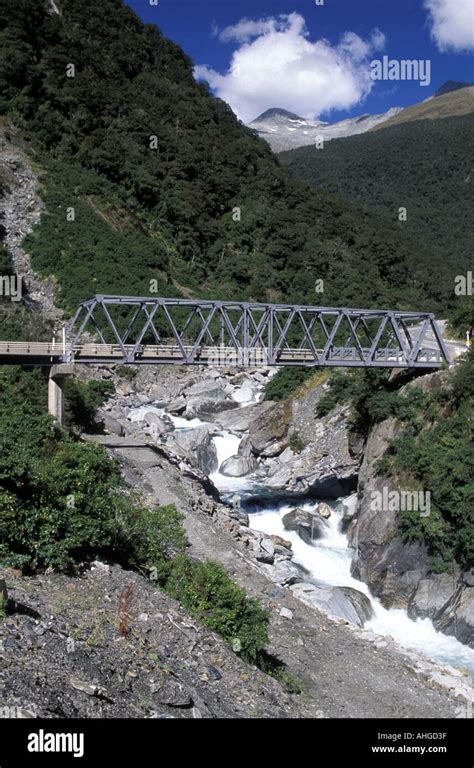 Road Bridge, Haast Pass, Westland, New Zealand Stock Photo - Alamy