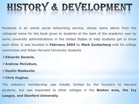 introduction of facebook | PPTX