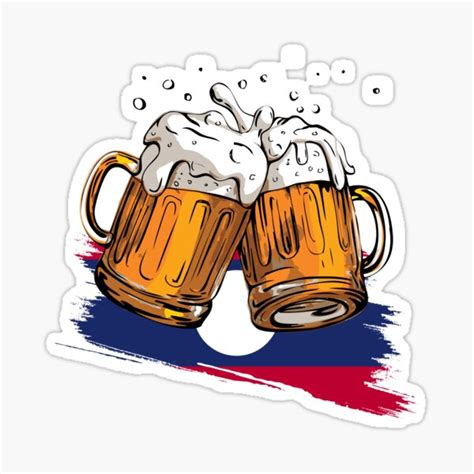 "Beer lao" Sticker for Sale by L-designer | Redbubble