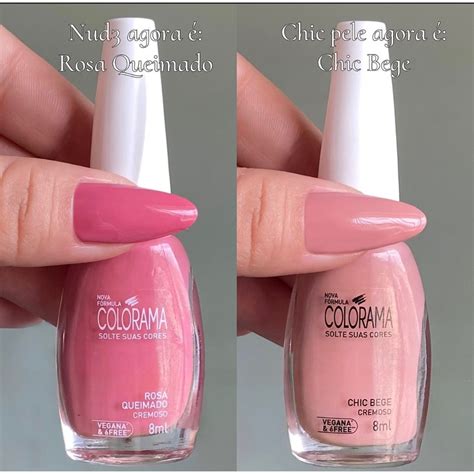 Kit Esmalte Colorama Tons De Nudes Chic Pele Bege E Rosa Queimado Nude Shopee Brasil