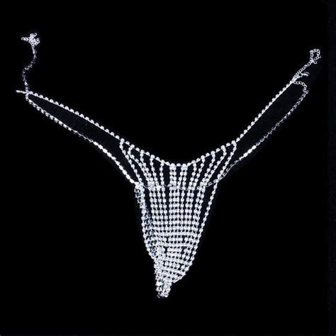 Apooke Crystal Belly Waist Chain Bikini For Rhinestone Body Chains Fashion Waist G String Chain