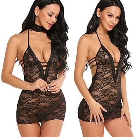 Advidlove Intimates Sleepwear Avidlove Lace Lingerie Halter Floral Babydoll Poshmark