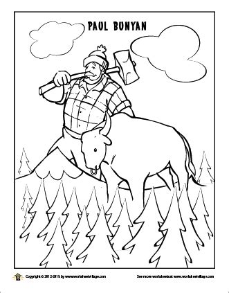 Paul Bunyan Coloring Page At GetColorings Free Printable