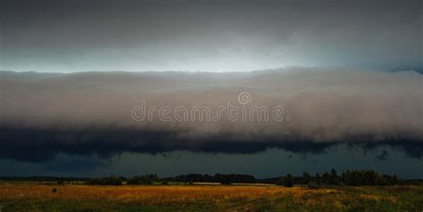 Supercell Cloud Storm Structure. Landscape View of a Storm Stock Image ...