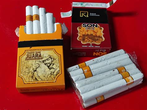 rokok batangan batangan rokok juara  son rasa teh manis rokok