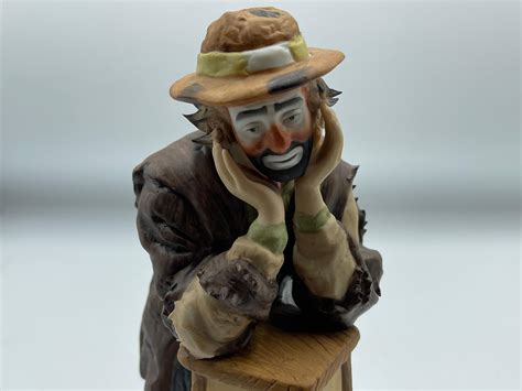 Lot - 9" Emmett Kelly Jr. Porcelain figurine
