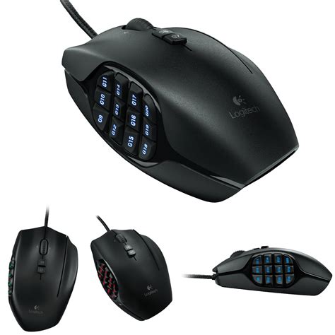 Logitech G600 Mmo Gaming Mouse Rgb Backlit 20 Programmable Buttons Black 647213680782 Ebay