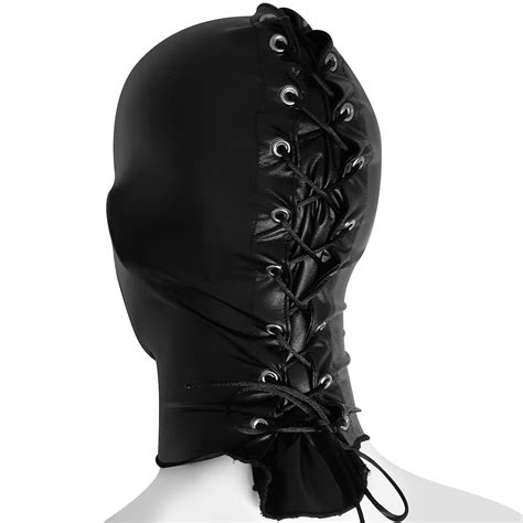 Bondage Hood Bdsm Mask Bondage Mask Bdsm Hood Etsy