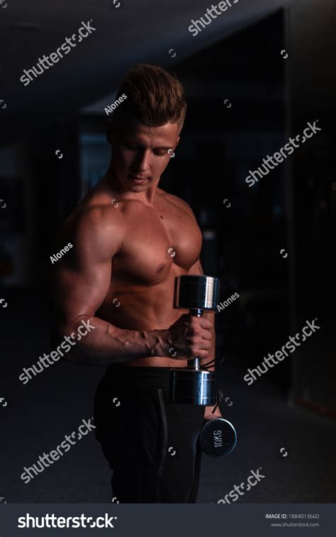 Handsome Man Bodybuilder Naked Muscular Torso Stock Photo Shutterstock