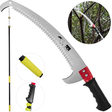 Vevor Telescopic Pole Saw Tree Pruner 6 24 Foot Extendable Telescopic Landscaping Pole Saw With