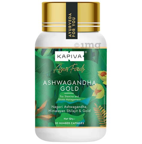 Kapiva Ayur Foods Ashwagandha Gold Capsules With Shilajit Gokshura