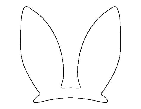 Printable Easter Bunny Ears Template