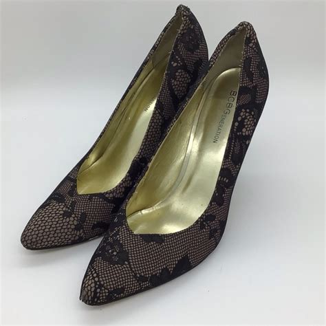 BCBG Shoes Bcbg Nude Lace Stiletto Heels Poshmark
