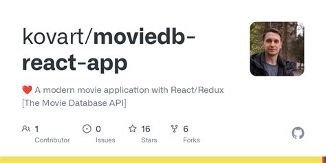 GitHub Kovart Moviedb React App A Modern Movie Application With