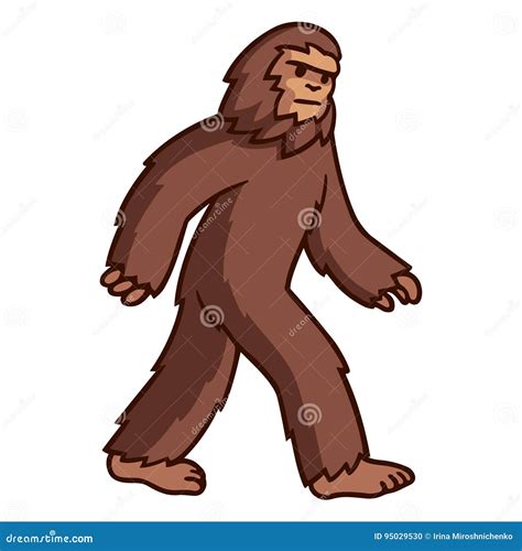 Bigfoot Cartoons Illustrations Vector Stock Images Pictures