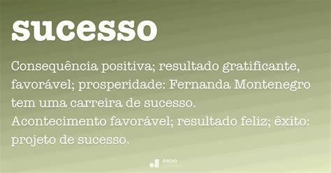 O Que Significa Sucesso