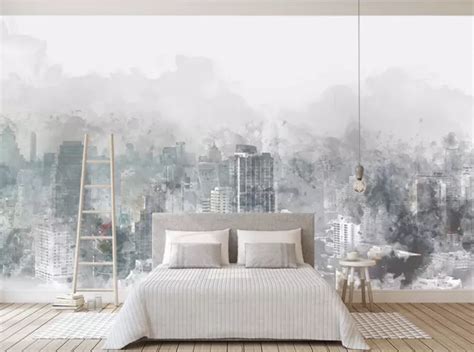 3d Ink Art City 711na Wallpaper Wall Mural Removable Self Adhesive Fay