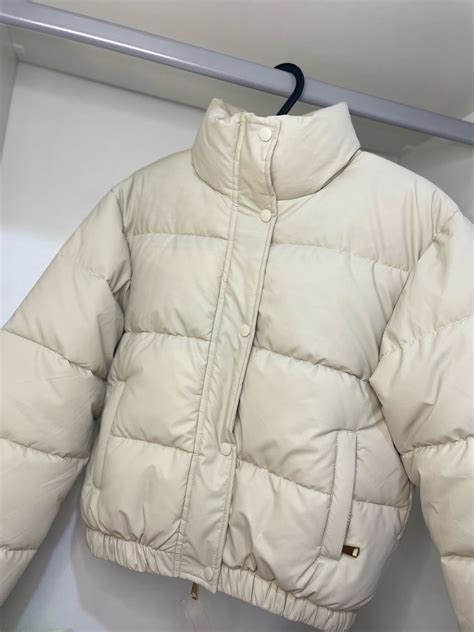 Jaqueta Puffer Nude Casaco Feminino Nunca Usado 84589781 Enjoei