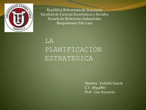 Planificacion Estrategica Ppt Descarga Gratuita