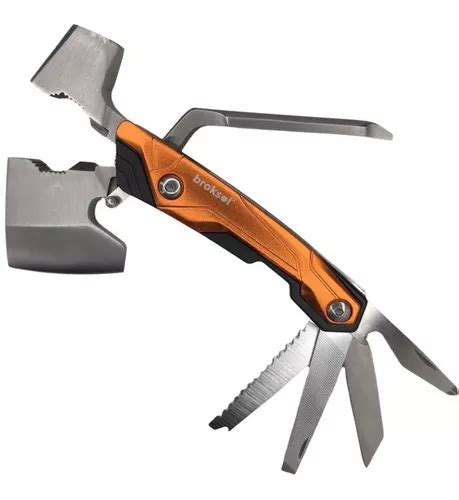 Pinça multiuso Broksol Axe 10 Utilities Orange Tool MercadoLivre