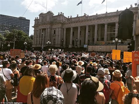 Naked Woman Arrested At The Invasion Day March Protesting Against The Date Of Australia Day