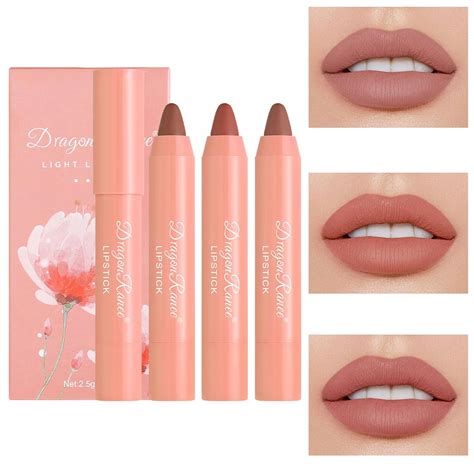 Amazon Pcs Nude Matte Lipstick Set Natural Velvet Air Moisture Smooth Crayon Lip Stain