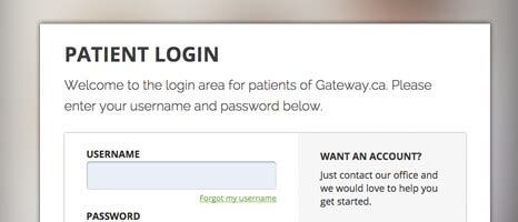 Patient Login | Gateway Healthcare Abbotsford
