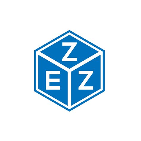 ZEZ letter logo design on white background. ZEZ creative initials ...
