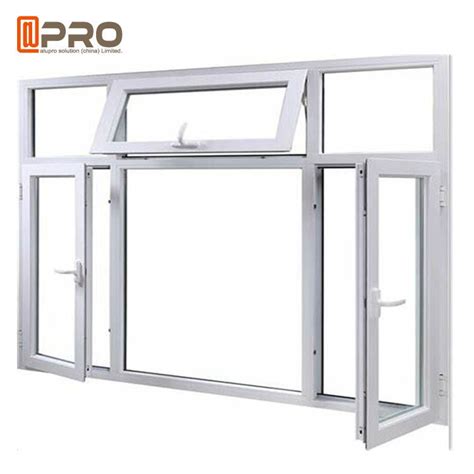 Customize Horizontal Double Casement Windows Aluminium Frame Glass
