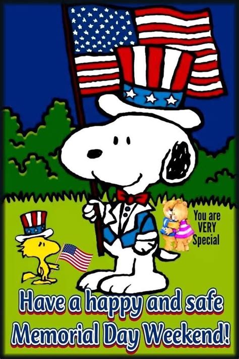 Pin By Martha Urias On Holidays Snoopy Cartoon Happy Memorial Day