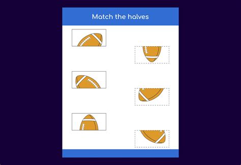 match halves  objects worksheet graphic  makhondesign creative