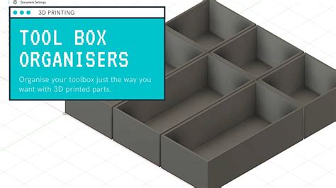 I 3d Printed My Own Tool Box Organisers Youtube