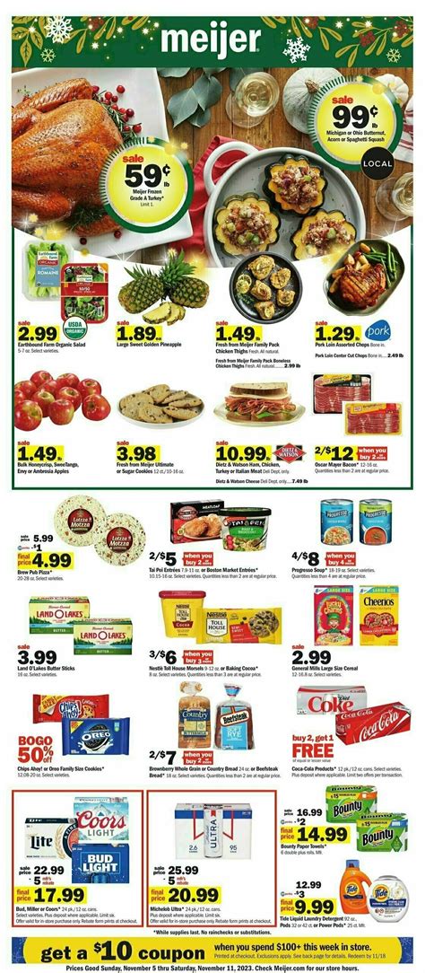 Meijer Weekly Ad From November