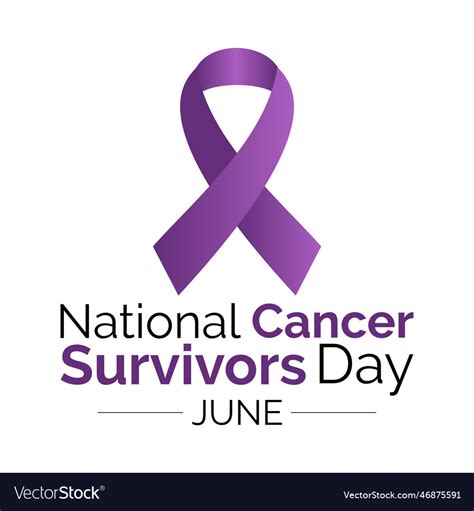 National Cancer Survivors Day Observed Royalty Free Vector