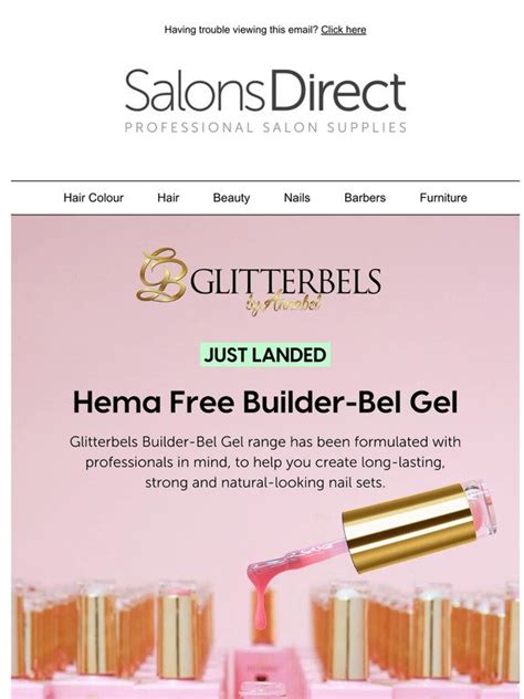 Salonsdirect Glitterbels Hema Free Builder Gels Are Here Milled