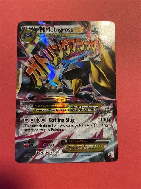 Mavin Pokemon Tcg M Metagross Ex Xy Black Star Holo Promo Mega