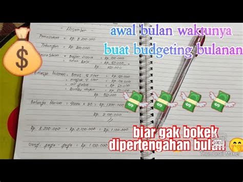 Budgeting Bulan November Gajih Kecil Masih Bisa Nabung YouTube