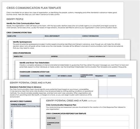 Free Crisis Communication Plan Templates Smartsheet