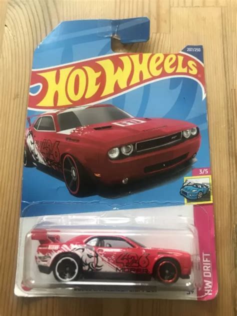 Hot Wheels Dodge Challenger Drift Car Red Hw Drift