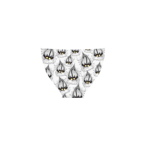 Fun Cat Cartoon In Ripped Fabric Hole Custom Bikini Swimsuit Id D