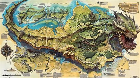 dragon map pictures freepik