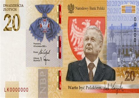 NBP zaprezentował nowy banknot Jest na nim Lech Kaczyński Katowice24