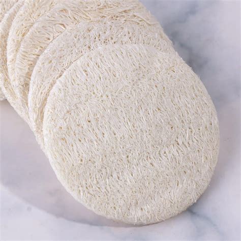 40pcs Natural Loofah Sponge Exfoliating Face Pads Facial Body