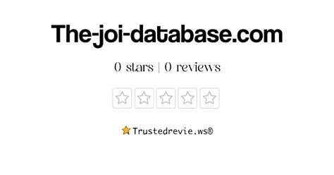 The-joi-database.com Review: Legit or Scam? [2026 New Reviews]