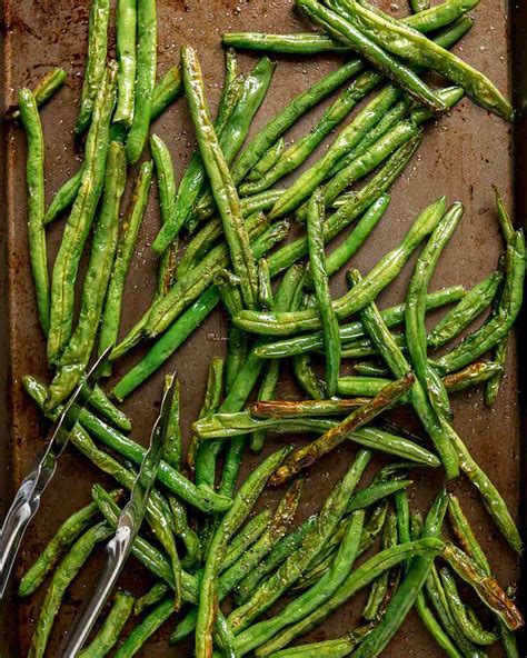 Easy Roasted Green Beans Recipe {quick Healthy} Lil Luna