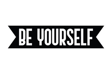 Typography Be Yourself Graphic By Uxostudio Creative Fabrica