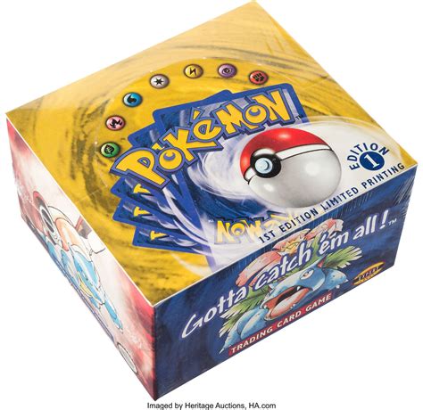 Pokémon TCG Sealed Base Set 1st Ed Box On Auction At Heritage